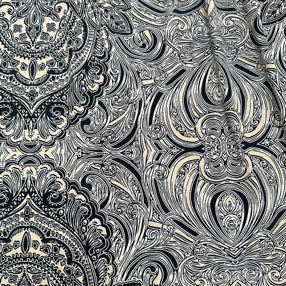 NWOT Rafaella sleeveless blouse black tan and white - size large - Picture 3 of 5